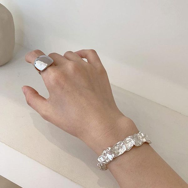 bangle fmily vintage 925 sterling silver personality geometric folds exaggerated bracelet fashion hip hop jewelry for girlfriend gifts, Black
bangle fmily vintage 925 sterling silver personality geometric folds exaggerated bracelet fashion hip hop jewelry for girlfriend gifts, Black