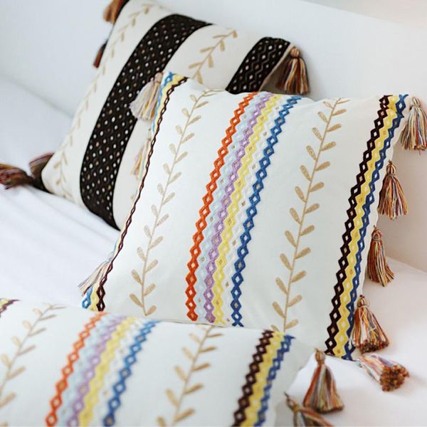 cushion/decorative pillow cushion cover embroidered home textiles covers morocco colorful striped pillowcases for sofa tassel decor
cushion/decorative pillow cushion cover embroidered home textiles covers morocco colorful striped pillowcases for sofa tassel decor