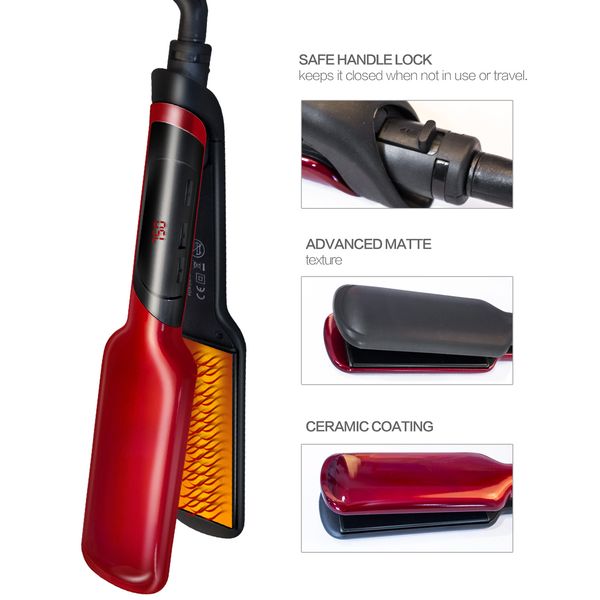 professional hair straightener flat iron tongs plank hair straightener & curler corrugated corrugation styling tool styler
professional hair straightener flat iron tongs plank hair straightener & curler corrugated corrugation styling tool styler