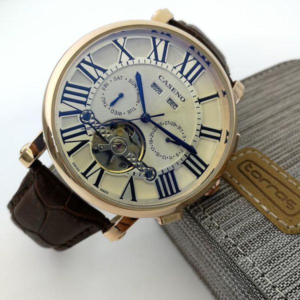 wristwatches mechanical watches for men fashion perpetual calendar tourbillon automatic watch relojes para hombre designer luxury, Slivery;brown
wristwatches mechanical watches for men fashion perpetual calendar tourbillon automatic watch relojes para hombre designer luxury, Slivery;brown