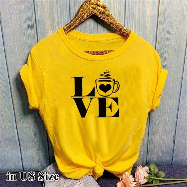 love coffee print short sleeve women o neck loose ladies summer fashion tee clothes mujer, White
love coffee print short sleeve women o neck loose ladies summer fashion tee clothes mujer, White