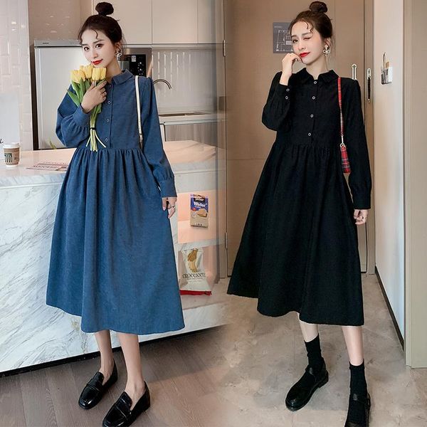 maternity dresses 2021 spring korean fashion corduroy long dress elegant loose clothes for pregnant women pregnancy party, White
maternity dresses 2021 spring korean fashion corduroy long dress elegant loose clothes for pregnant women pregnancy party, White