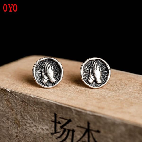 stud international standard genuine s925 sterling silver thai praying pious hands earrings, Golden;silver
stud international standard genuine s925 sterling silver thai praying pious hands earrings, Golden;silver