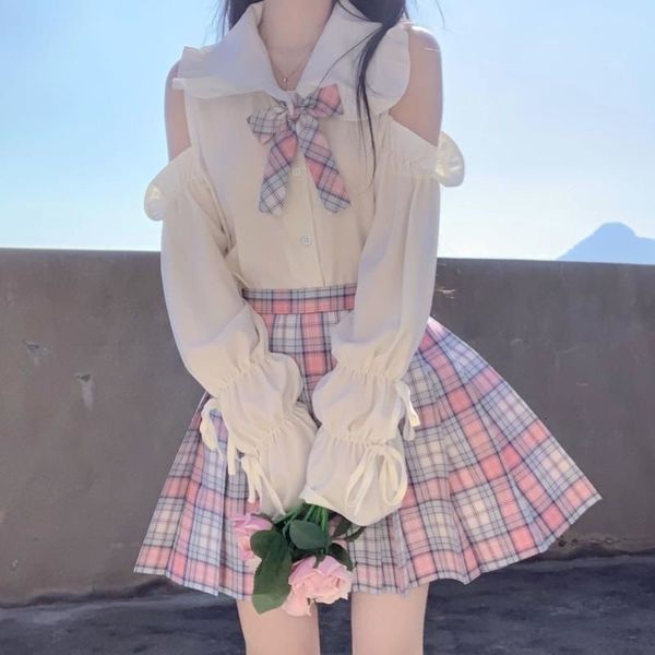 women's blouses & shirts shirt outside shoulder collar peter pan sweet lolita lovely solid lantern sleeve bow lace women's casual, White
women's blouses & shirts shirt outside shoulder collar peter pan sweet lolita lovely solid lantern sleeve bow lace women's casual, White