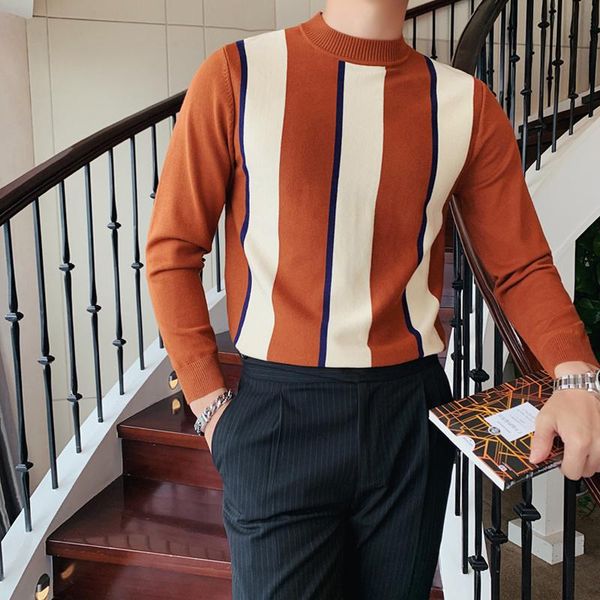 men's sweaters men 2021 spring autumn fashion patchwork warm pullovers male long sleeve casual mock neck knitted sweater o118, White;black
men's sweaters men 2021 spring autumn fashion patchwork warm pullovers male long sleeve casual mock neck knitted sweater o118, White;black