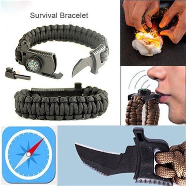 wholesale multi-function umbrella rope adjusting hand chain outdoor camping adventure survival tools flint guide needle knife, Golden;silver
wholesale multi-function umbrella rope adjusting hand chain outdoor camping adventure survival tools flint guide needle knife, Golden;silver