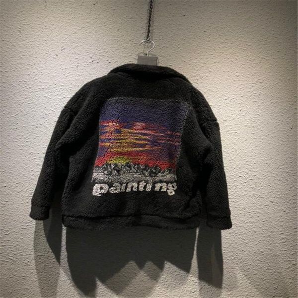 painting sunset print warm doublet brand fur coats mens lamb fashion women japan women coats gd winter streetwear outerwear mens lsqno, Black
painting sunset print warm doublet brand fur coats mens lamb fashion women japan women coats gd winter streetwear outerwear mens lsqno, Black