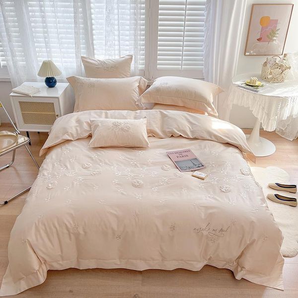 bedding sets korean princess embroidered set 600tc egyptian cotton silky soft 3d florets king size sheet 4pcs for home
bedding sets korean princess embroidered set 600tc egyptian cotton silky soft 3d florets king size sheet 4pcs for home
