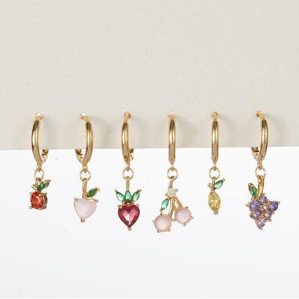 hoop & huggie korean japanese lovely cute summer little rainbow fruits cubic zirconia charms hoops earrings fashion jewelry, Golden;silver
hoop & huggie korean japanese lovely cute summer little rainbow fruits cubic zirconia charms hoops earrings fashion jewelry, Golden;silver
