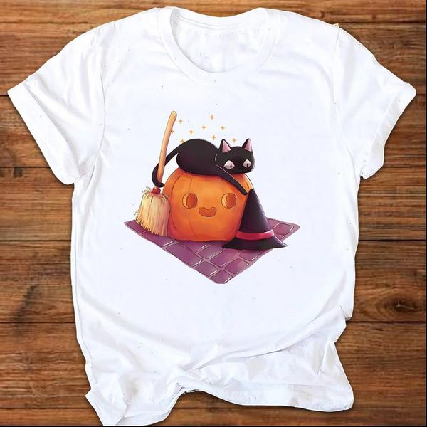 women graphic cartoon pumpkin cat clothing fall autumn halloween print clothes lady tees female t shirt womens t shirt, White
women graphic cartoon pumpkin cat clothing fall autumn halloween print clothes lady tees female t shirt womens t shirt, White