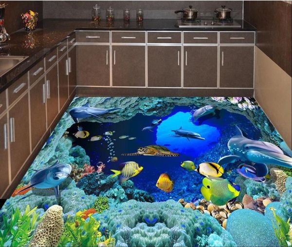 wallpapers 3d flooring marine creature coral dolphin floor painting wallpaper pvc 
wallpapers 3d flooring marine creature coral dolphin floor painting wallpaper pvc