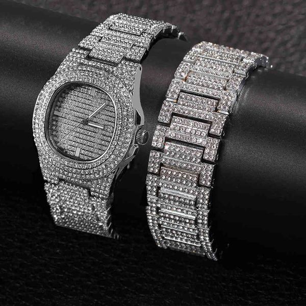 bracelets bling iced out crystal miami chain gold silver color men watch + bracelet set luxury hip hop jewe
bracelets bling iced out crystal miami chain gold silver color men watch + bracelet set luxury hip hop jewe