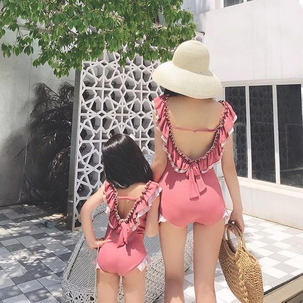 family matching outfits parent child swimsuit one piece show thin mother daughter girl children's holiday spring1, Blue
family matching outfits parent child swimsuit one piece show thin mother daughter girl children's holiday spring1, Blue