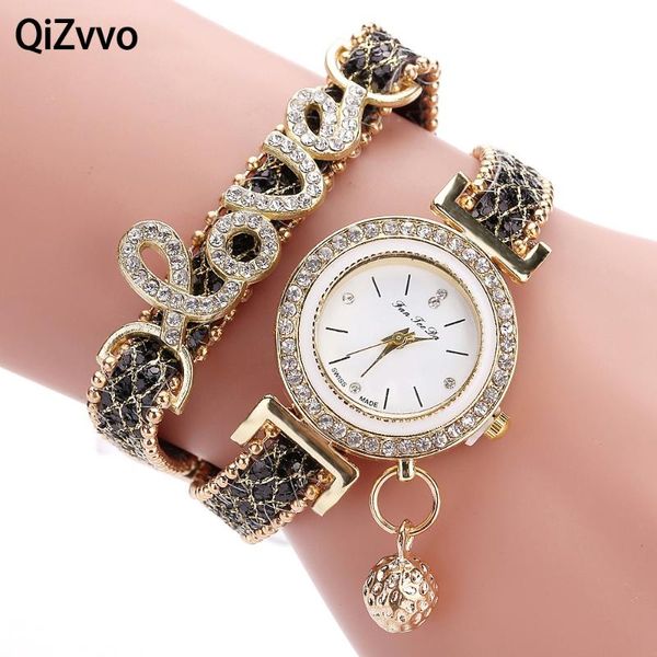 wristwatches qizvvo brand women bracelet watches ladies love leather strap rhinestone quartz wrist watch luxury fashion, Slivery;brown
wristwatches qizvvo brand women bracelet watches ladies love leather strap rhinestone quartz wrist watch luxury fashion, Slivery;brown