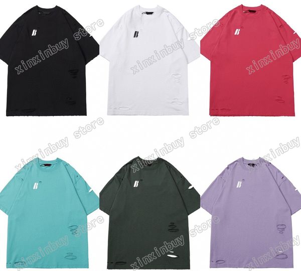 22ss men women designers t shirts tee destroyed letter hole print short sleeve man crew neck paris fashion streetwear green white xs, White;black
22ss men women designers t shirts tee destroyed letter hole print short sleeve man crew neck paris fashion streetwear green white xs, White;black