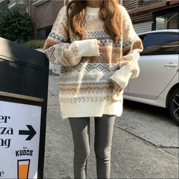 women sweater loose casual women print sweaters korean loose sweaters lady winter pullovers drop shipping high quality, White;black
women sweater loose casual women print sweaters korean loose sweaters lady winter pullovers drop shipping high quality, White;black