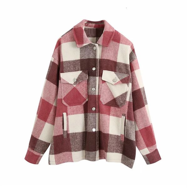 new veste women plaid tweed jacket coat stylish pocket lapel collar long sleeves multicolor outerwear l937 r94w, Black;brown
new veste women plaid tweed jacket coat stylish pocket lapel collar long sleeves multicolor outerwear l937 r94w, Black;brown