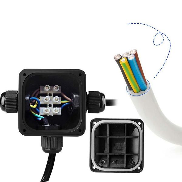watering equipments 4pcs waterproof ip68 3 way cable connector plastic enclosure box outdoor junction housing electrical connection
watering equipments 4pcs waterproof ip68 3 way cable connector plastic enclosure box outdoor junction housing electrical connection