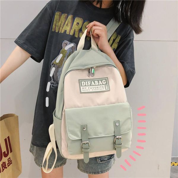 backpack women femmel schoolgirl harajuku ulzzang high school students color matching bag female bookbag nylon
backpack women femmel schoolgirl harajuku ulzzang high school students color matching bag female bookbag nylon