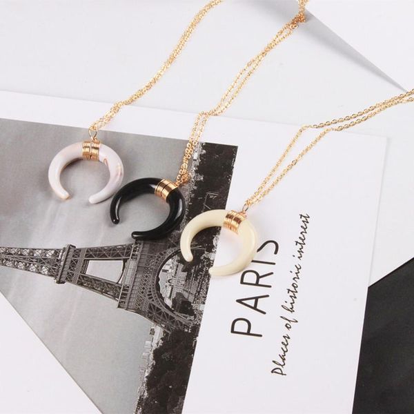 pendant necklaces creative crescent clavicle chain necklace for women charm personality jewelry gifts 42cm, Silver
pendant necklaces creative crescent clavicle chain necklace for women charm personality jewelry gifts 42cm, Silver