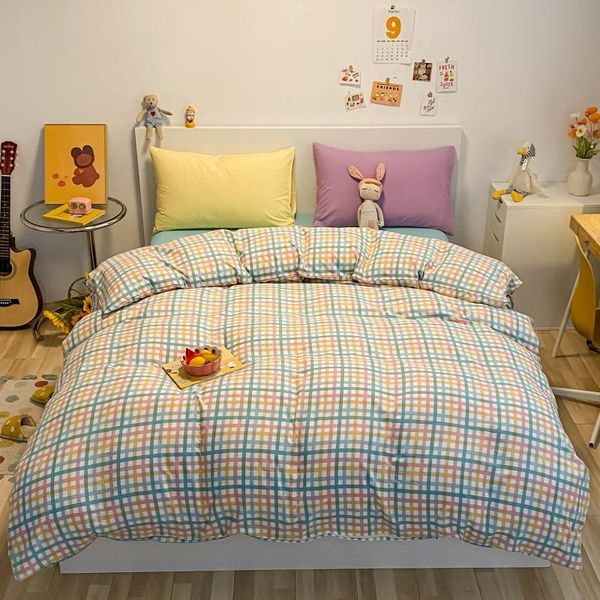 bedding sets plaid cute quilt cover pillowcase blue bed flat sheets modern duvet twin full single king bedclothes
bedding sets plaid cute quilt cover pillowcase blue bed flat sheets modern duvet twin full single king bedclothes