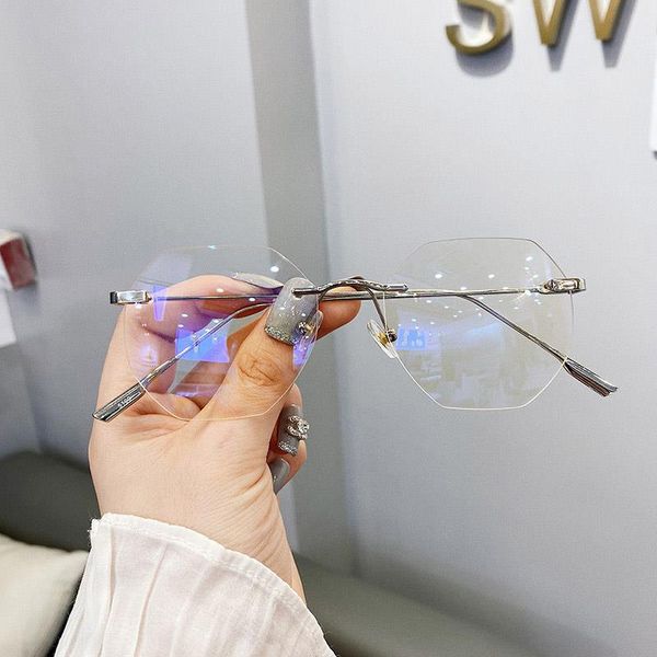 light stylish glasses irregular light rimless clear women anti-blue square computer alloy shades men for ultra retro eyeglasses sibuv aacjd, White;black
light stylish glasses irregular light rimless clear women anti-blue square computer alloy shades men for ultra retro eyeglasses sibuv aacjd, White;black