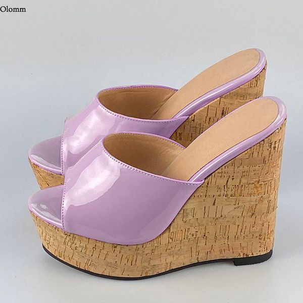 olomm 2021 summer handmade women shiny mules sandals wedges high heels open toe pretty 4 colors casual shoes women us size 5-20, Black
olomm 2021 summer handmade women shiny mules sandals wedges high heels open toe pretty 4 colors casual shoes women us size 5-20, Black
