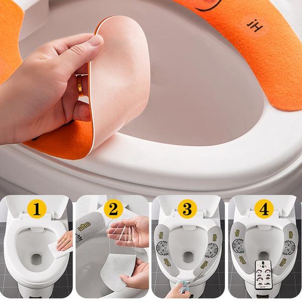 toilet seat covers 1 pair cover sticky mat summer soft wc paste pad washable printed sticker warm
toilet seat covers 1 pair cover sticky mat summer soft wc paste pad washable printed sticker warm