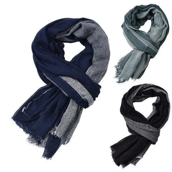 scarves helisopus black cotton linen scarf men autumn winter warm patchwork color long fashion tassel men's accessories, Blue;gray
scarves helisopus black cotton linen scarf men autumn winter warm patchwork color long fashion tassel men's accessories, Blue;gray