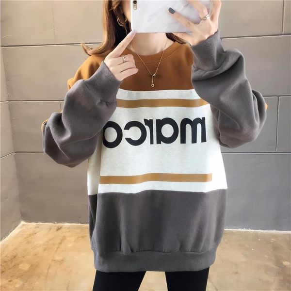women's hoodies & sweatshirts autumn winter warm fleece sweatshirt harajuku patchwork thicken hoodie casual oversized letter printed, Black
women's hoodies & sweatshirts autumn winter warm fleece sweatshirt harajuku patchwork thicken hoodie casual oversized letter printed, Black