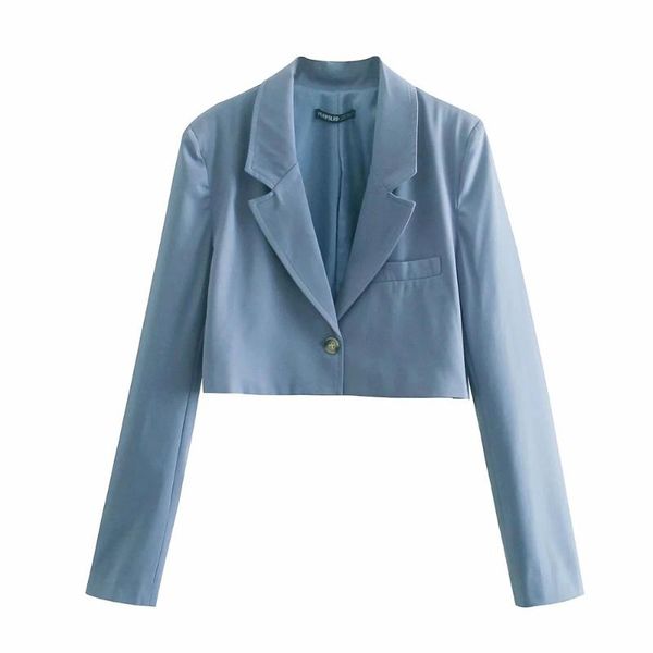 women's jackets tide vintage elegant women blue jacket female suit turn-down collar a buckle short coat chic casual casaco, Black;brown
women's jackets tide vintage elegant women blue jacket female suit turn-down collar a buckle short coat chic casual casaco, Black;brown