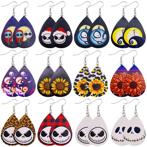 all saints' day evening lightweight drop dangle halloween earrings for women ladies teardrop faux leather dangle ear costume party deco, Silver
all saints' day evening lightweight drop dangle halloween earrings for women ladies teardrop faux leather dangle ear costume party deco, Silver