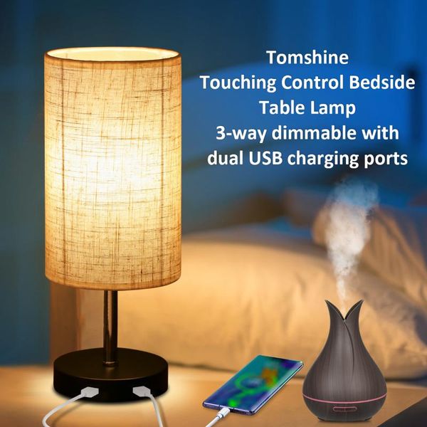 touching control bedside table light dimmable desk night lamp with 2 usb charge port round shade for bedroom living room office
touching control bedside table light dimmable desk night lamp with 2 usb charge port round shade for bedroom living room office