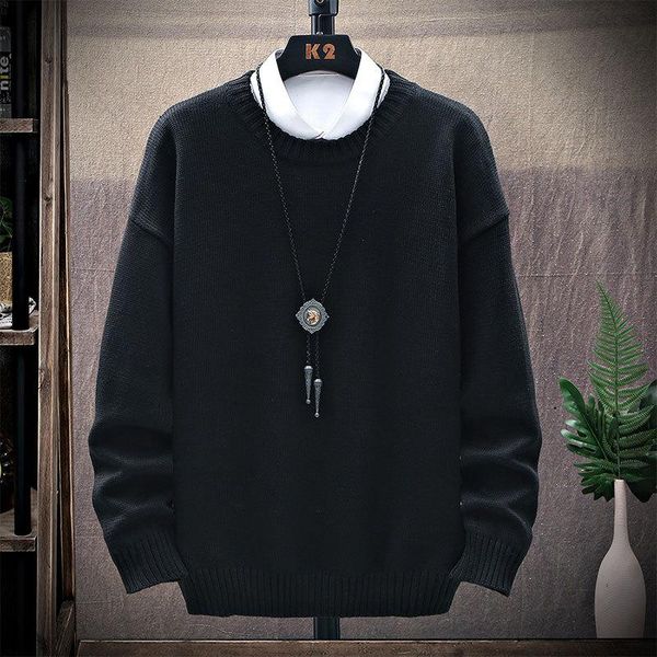 men's sweaters 2021 autumn and winter fashion trendy brand casual sweater round neck brown long-sleeved pullover loose type clothing, White;black
men's sweaters 2021 autumn and winter fashion trendy brand casual sweater round neck brown long-sleeved pullover loose type clothing, White;black