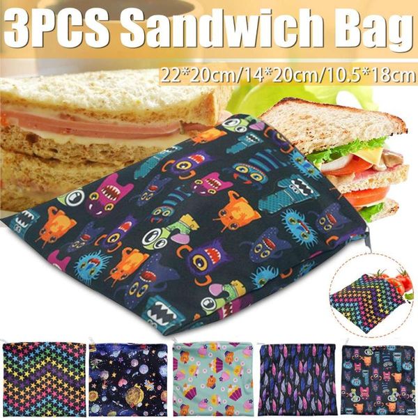 hanging baskets 3pcs reusable snack bag food storage bags leakproof waterproof lunch bread sandwich pouch for school camping organizer
hanging baskets 3pcs reusable snack bag food storage bags leakproof waterproof lunch bread sandwich pouch for school camping organizer