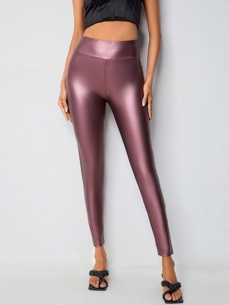 tall solid leather look skinny cropped pants t9b0#, Black;white
tall solid leather look skinny cropped pants t9b0#, Black;white