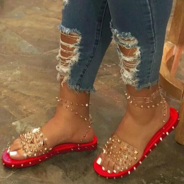 summer sandals woman buckle strap transparent pvc rivet female shoes women's sandalias plus size 35-43 fashion new lady casual, Black
summer sandals woman buckle strap transparent pvc rivet female shoes women's sandalias plus size 35-43 fashion new lady casual, Black