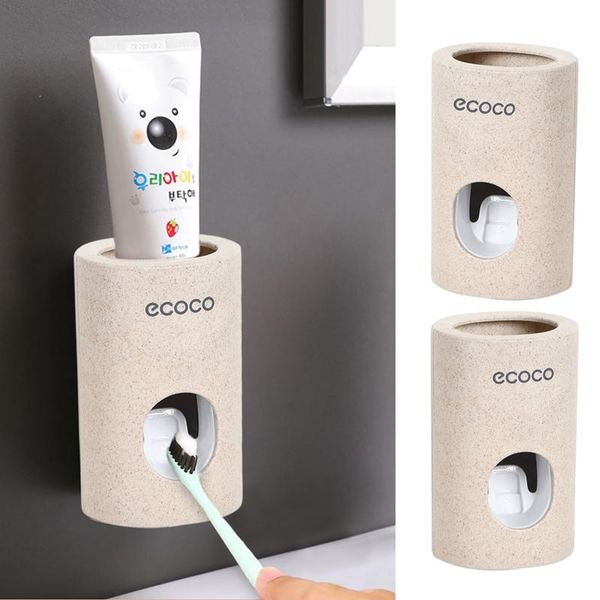 toothbrush holders automatic toothpaste dispenser dust-proof holder wheat straw wall mounted home squeezer bathroom accessories
toothbrush holders automatic toothpaste dispenser dust-proof holder wheat straw wall mounted home squeezer bathroom accessories