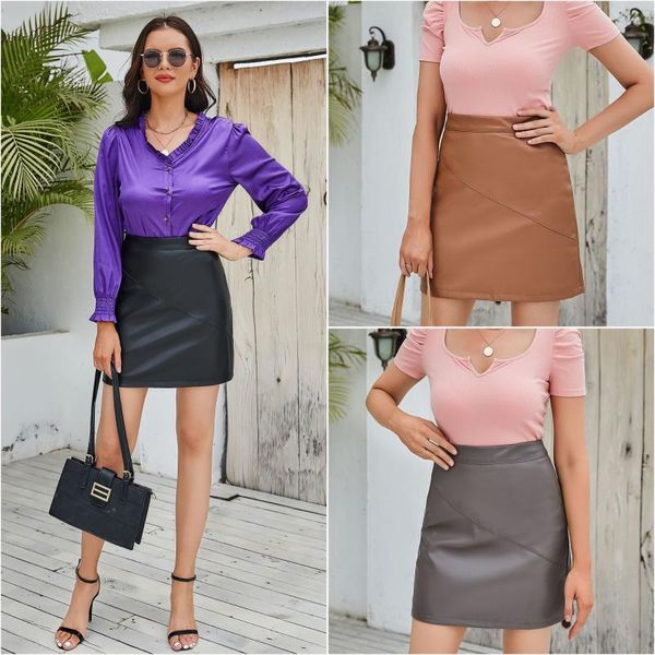 skirts kalenmos 2021 woman european size pu leather stretch skirt summer gothic solid color ladies mini women, Black
skirts kalenmos 2021 woman european size pu leather stretch skirt summer gothic solid color ladies mini women, Black