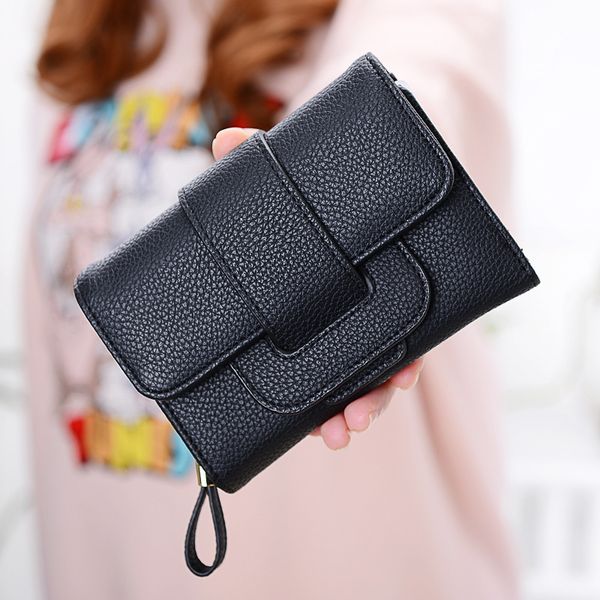 salewomen on pu leather short wallets women's three-way portfolios credit cards holder small hasp money tas rits wallet for girls, Red;black
salewomen on pu leather short wallets women's three-way portfolios credit cards holder small hasp money tas rits wallet for girls, Red;black