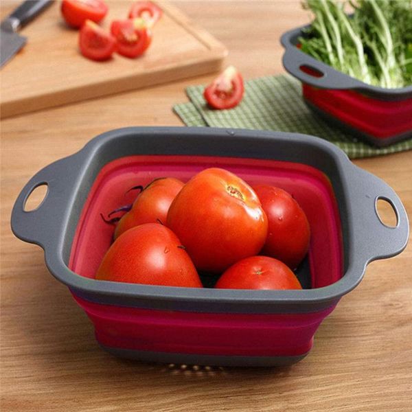 foldable silicone colander fruit vegetable washing basket strainer strainer collapsible drainer with handle kitchen tools
foldable silicone colander fruit vegetable washing basket strainer strainer collapsible drainer with handle kitchen tools