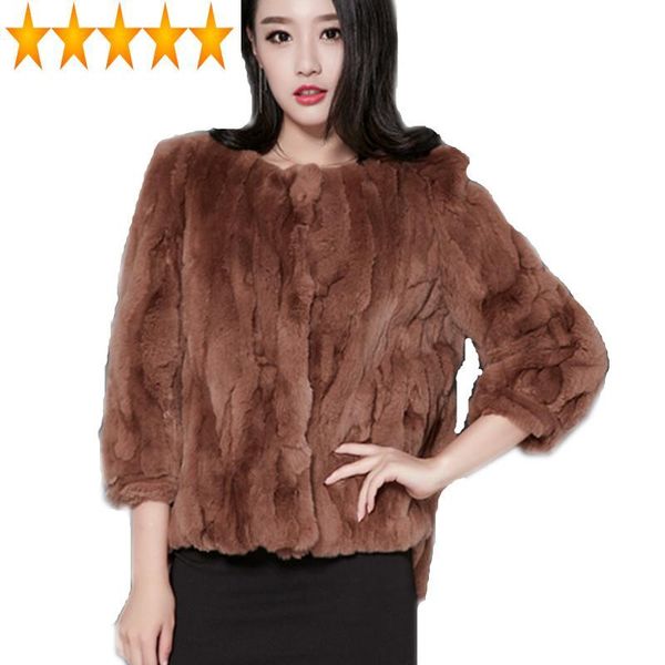 women's fur & faux furs coats rex short thick warm overcoat women korea design coat pink plus size 4xl 5xl wxf037, Black