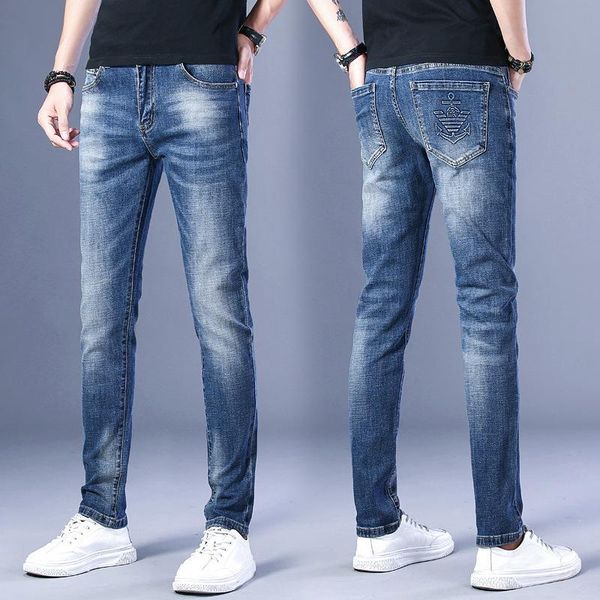 men's jeans ajoc foreign trade goods product discount embroidered fix rhinestone casual men slim fit skinny, Blue
men's jeans ajoc foreign trade goods product discount embroidered fix rhinestone casual men slim fit skinny, Blue