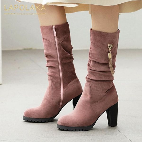 boots lapolaka 2021 fashion plus size 48 thick high heels zipper shoes ladies metal decoration ins woman, Black
boots lapolaka 2021 fashion plus size 48 thick high heels zipper shoes ladies metal decoration ins woman, Black