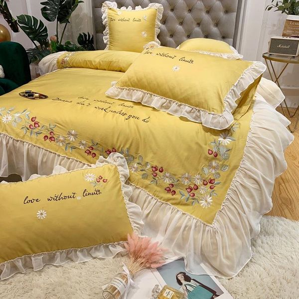 bedding sets home-2021-princess style girl's egyptian cotton four-piece hipster embroidered lace
bedding sets home-2021-princess style girl's egyptian cotton four-piece hipster embroidered lace