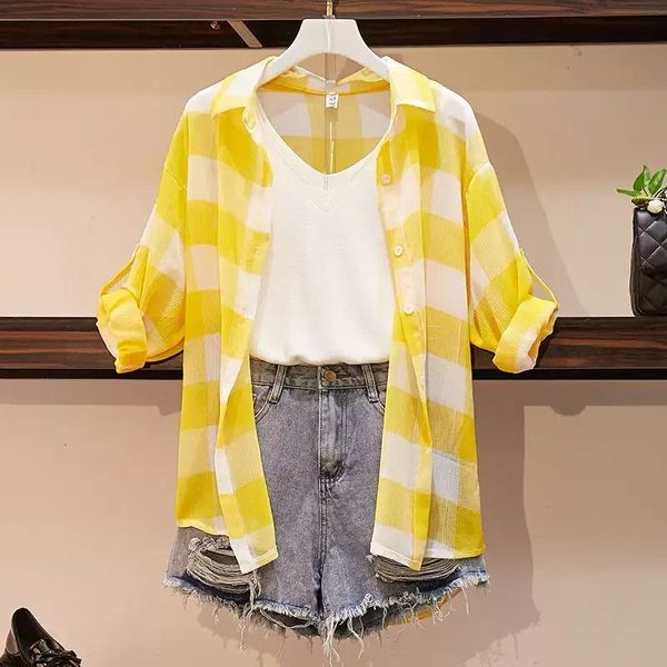 female will see fashion of loose clothing plaid shirt and upper waistcoat + high waist denim suit shorts b5af, Black;brown
female will see fashion of loose clothing plaid shirt and upper waistcoat + high waist denim suit shorts b5af, Black;brown