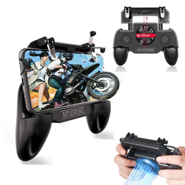 game controllers & joysticks pubg mobile controller gaming gamepad cooler cooling fan fire joystick metal l1 r1 trigger 
game controllers & joysticks pubg mobile controller gaming gamepad cooler cooling fan fire joystick metal l1 r1 trigger