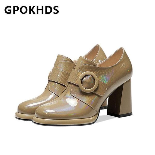 dress shoes gpokhds 2021 women pumps soft cow leather autumn spring buckle strap zippers square heel round toe high heels size 40, Black
dress shoes gpokhds 2021 women pumps soft cow leather autumn spring buckle strap zippers square heel round toe high heels size 40, Black