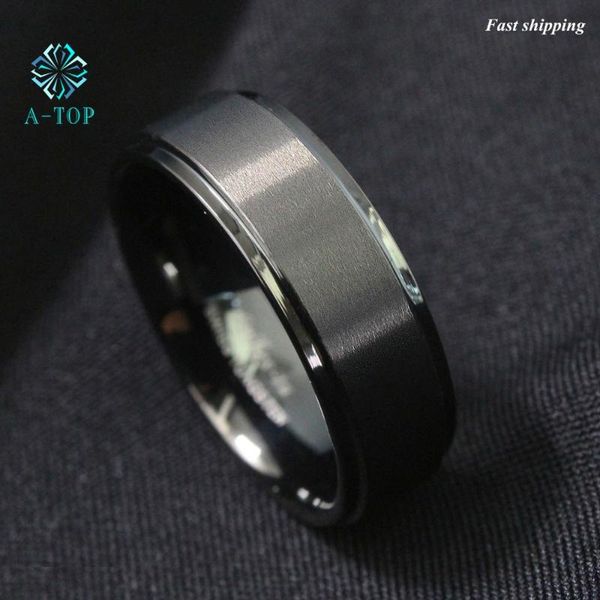 wedding rings 8mm men/ womens black brush center tungsten carbide promise ring band, Slivery;golden
wedding rings 8mm men/ womens black brush center tungsten carbide promise ring band, Slivery;golden