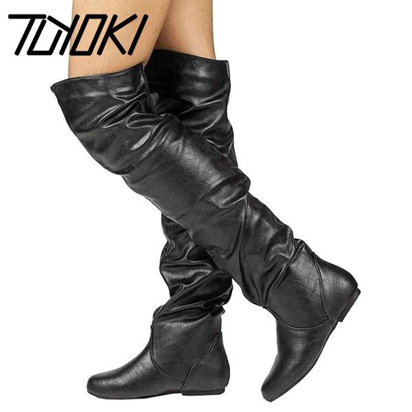 boots tuyoki plus size 34-48 over the knee for women black long round toe flats shoes winter warm footwear
boots tuyoki plus size 34-48 over the knee for women black long round toe flats shoes winter warm footwear